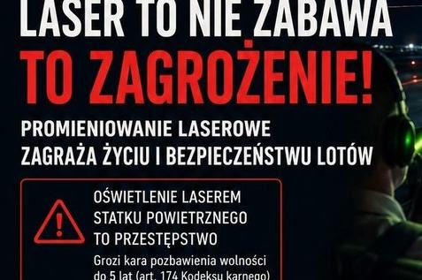 Laser w samolot — to nie zabawa.